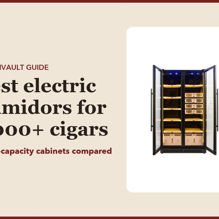 Best electric humidors for 1,000+ cigars: CubanVault guide