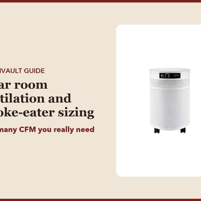 Cigar room ventilation and smoke-eater sizing: CubanVault guide