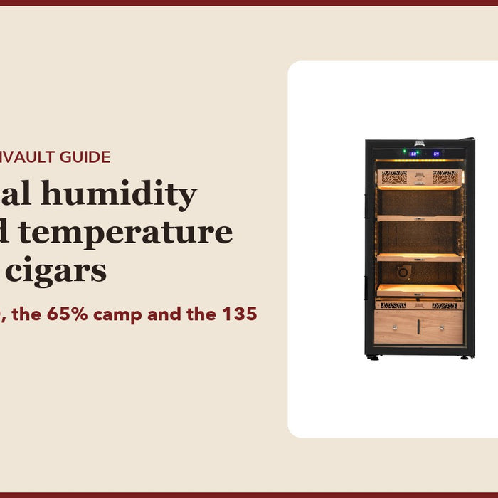 Ideal humidity and temperature for cigars: CubanVault guide