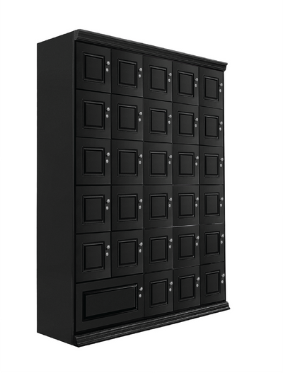 Humidor Supreme Large Cigar Locker Humidor, Black