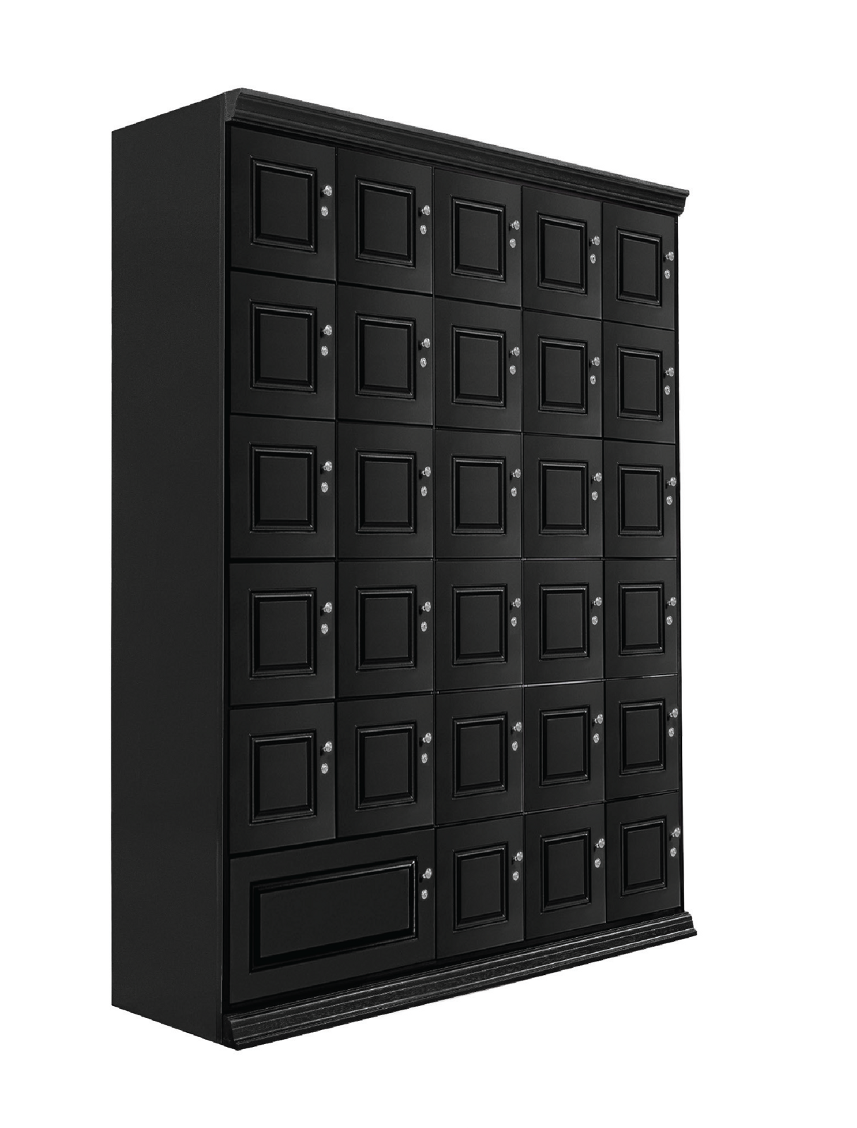 Humidor Supreme Large Cigar Locker Humidor, Black