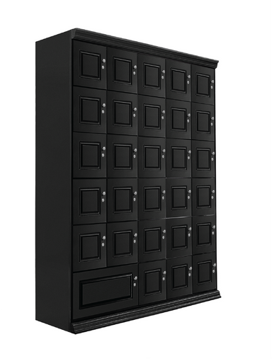 Humidor Supreme Large Cigar Locker Humidor, Black
