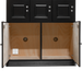 Humidor Supreme Cigar Locker Humidor, Black