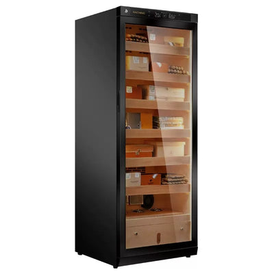 Raching C330A 1,500-Cigar Electric Cabinet cigar humidor, black