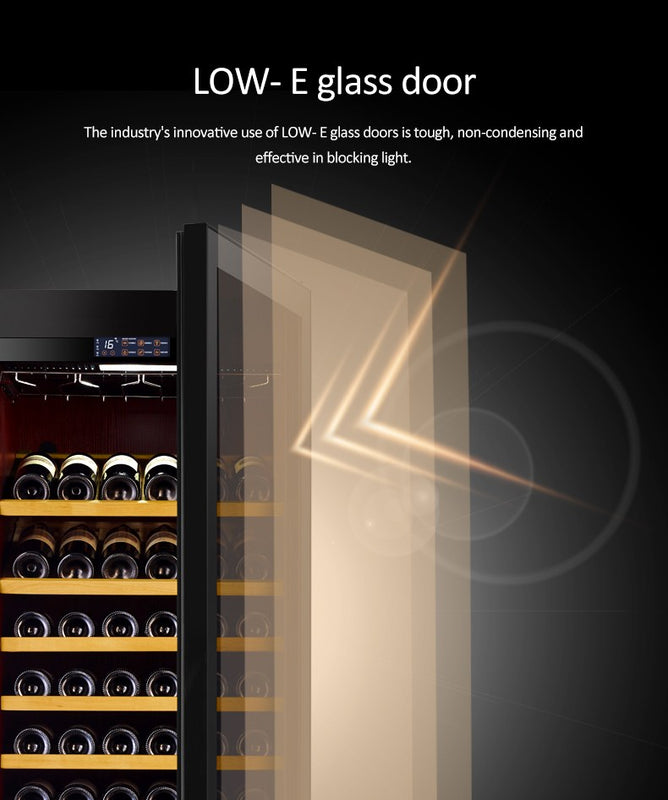 Raching CS600 3,000-Cigar Double Door Electric Cabinet cigar humidor, low-E glass door