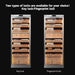 Raching CT48A 4,000-Cigar Stainless Steel Electric Cabinet cigar humidor, key lock and fingerprint lock options