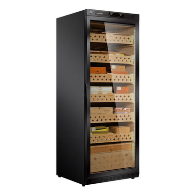 Raching MON2800A 1,500-Cigar Electric Cabinet cigar humidor, black
