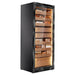 Raching MON5800A 4,000-Cigar Electric Cabinet cigar humidor, black side view