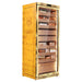 Raching MON5800A 4,000-Cigar Electric Cabinet cigar humidor, gold burl finish