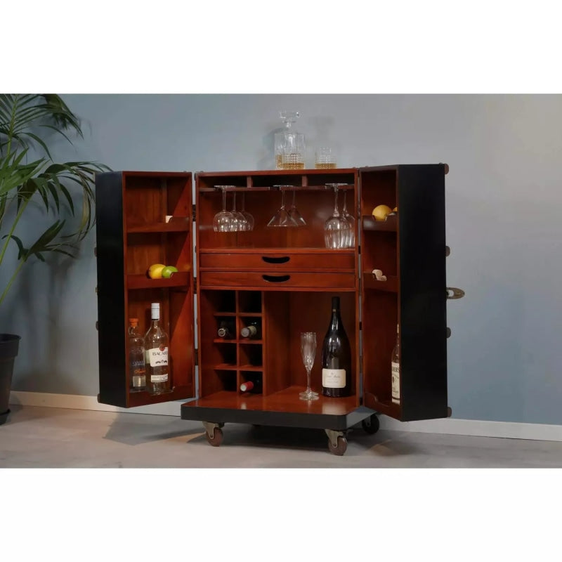 Authentic Models Stateroom Bar, Burgundy