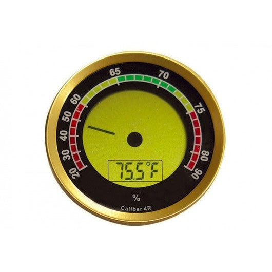 Caliber 4R IV R Gold Digital Hygrometer by Prestige Import 