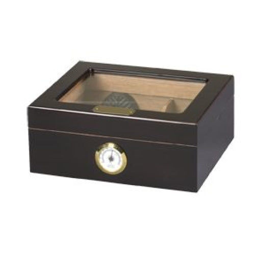 Humidor Supreme 25-Cigar Glass Top Humidor