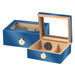 Humidor Supreme 60-Cigar Glasstop Humidor in High Gloss Blue