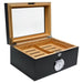 Humidor Supreme Bally 100-Cigar Glass Top Humidor in Black