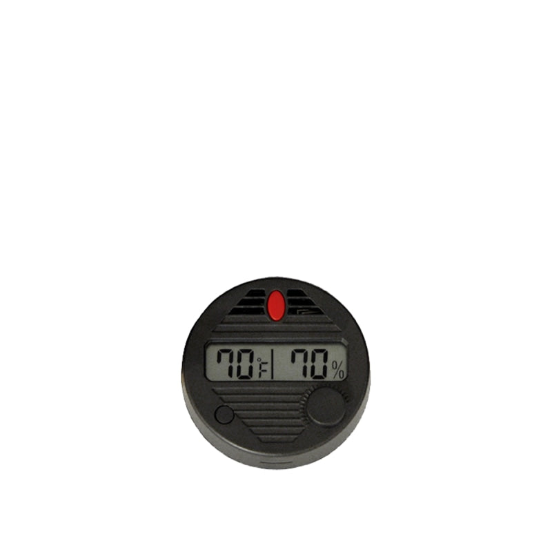 HygroSet, Rectangle Digital Hygrometer for Humidors, Black