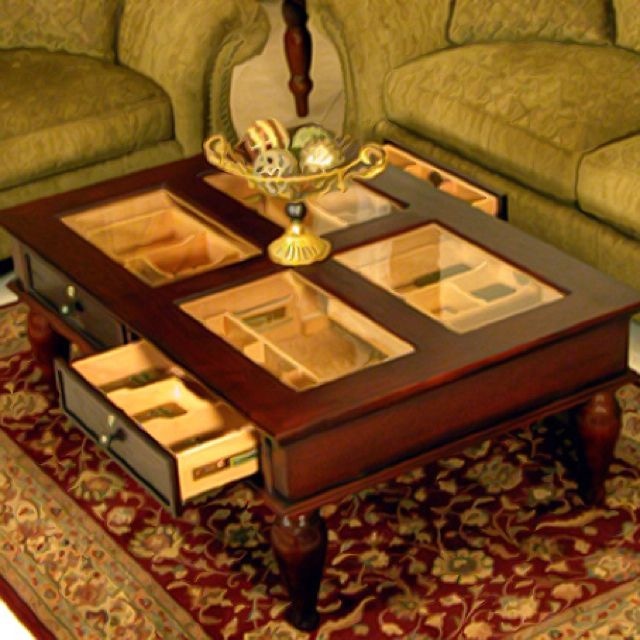 Quality Importers Coffee Table 400 - Cigar Humidor