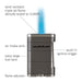 XIKAR Allume Triple-jet Flame Lighter