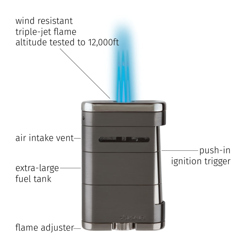 XIKAR Allume Triple-jet Flame Lighter