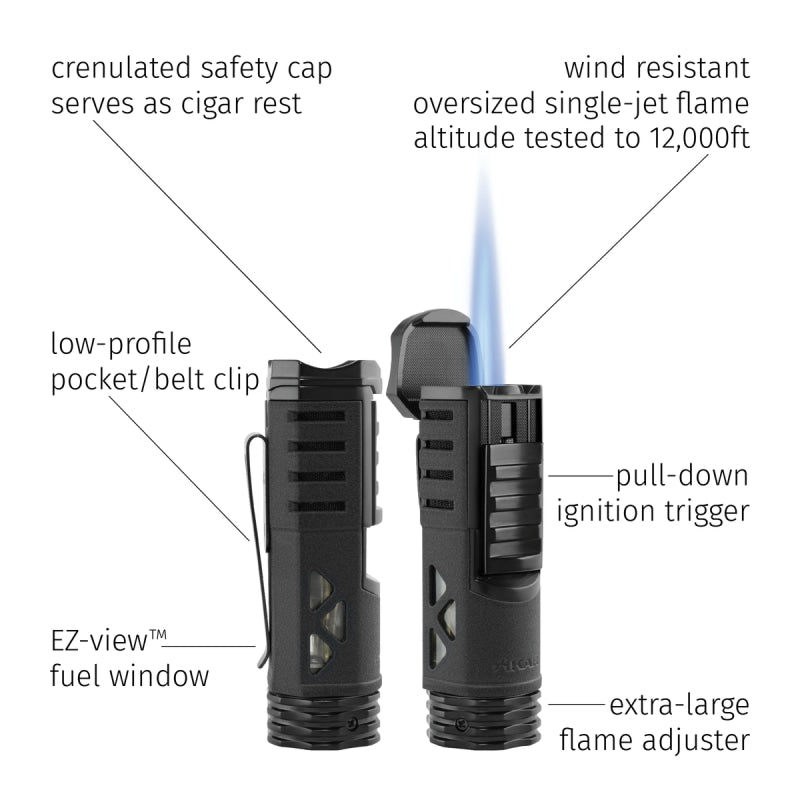 XIKAR Tactical Single-jet Flame Lighter